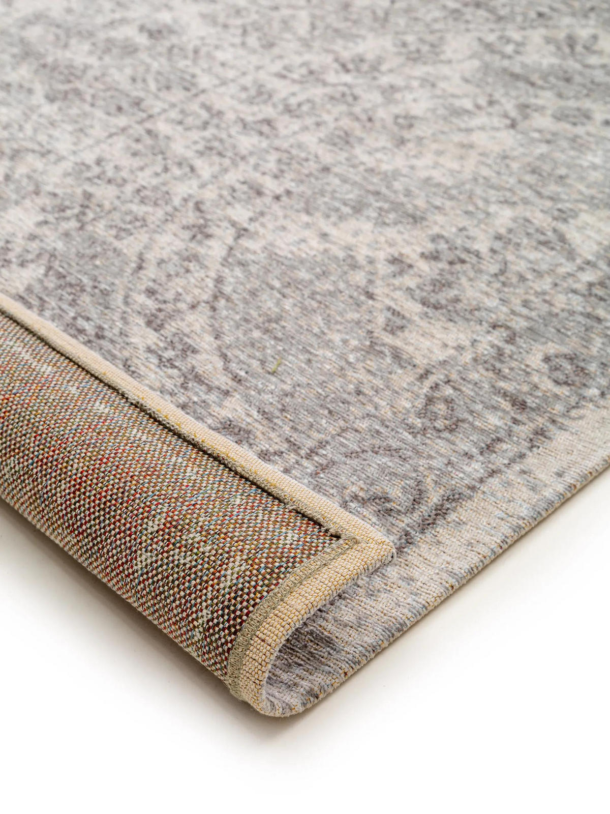 RAVNA tkana preproga Tosca siva 75x165 cm - siva, umetna masa/tekstil (75/165cm) - benuta Pop