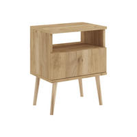 NACHTSCHRANK NATURA 44x31 cm, Eiche Craft, mit Schublade und Fach - Naturfarben, Holzwerkstoff (44/55.5/31cm) - Excellent Home