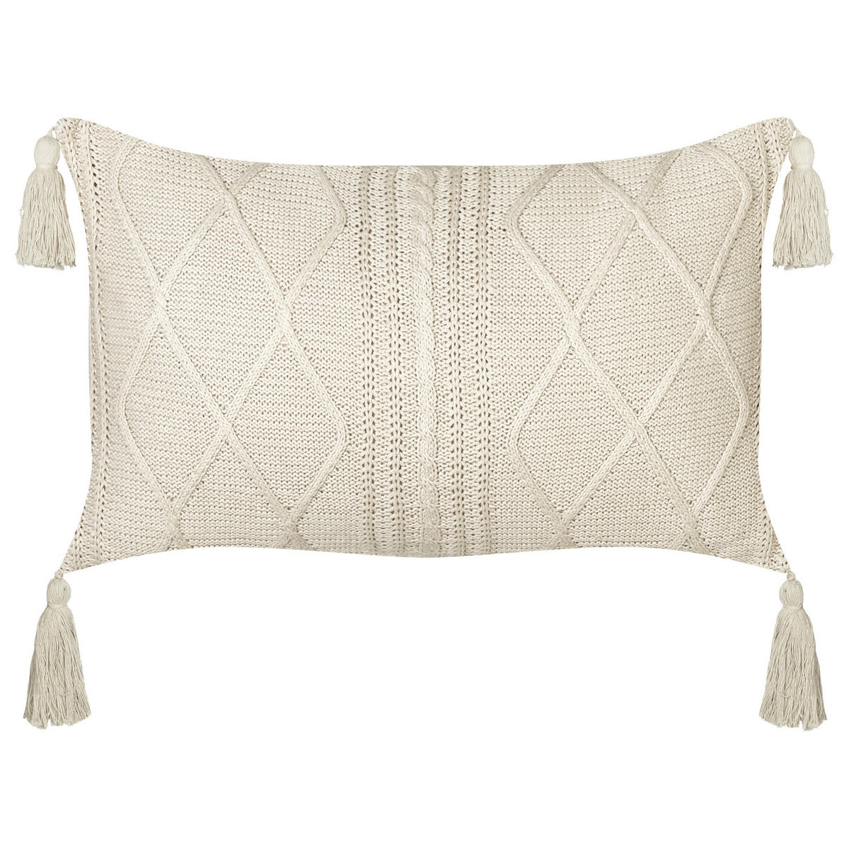 PERNĂ DECORATIVĂ set de 2 bej 30/50 cm Caesia - bej, material textil (30/50cm) - Beliani