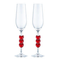 SEKTGLÄSER (2er Set) Lovebirds 180 ml - Transparent, Glas (0.18L) - Butlers