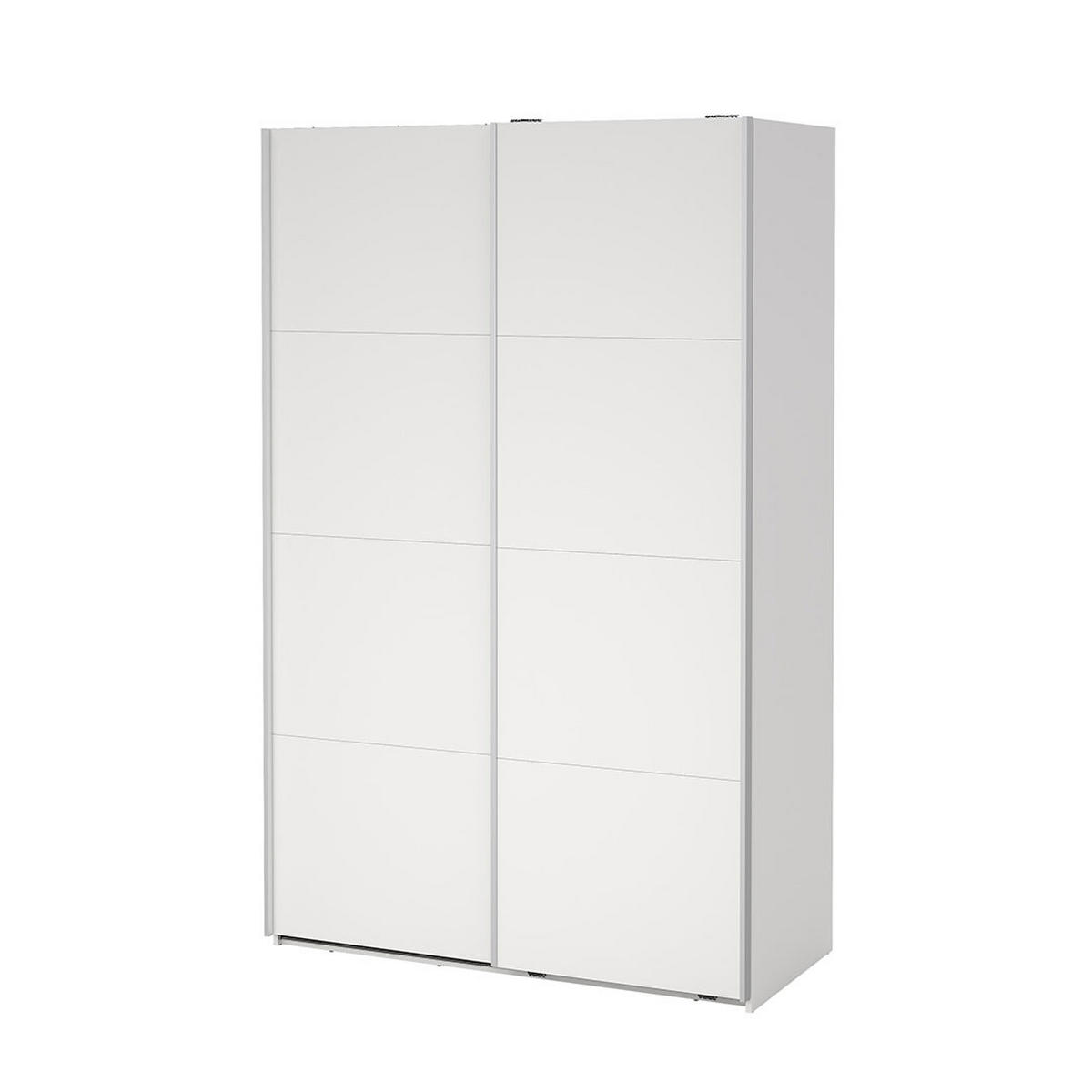 SCHIEBETÜRENSCHRANK, Bergamo, Weiß, Holzwerkstoff, 139 x 67 x 221 cm - Weiß, Holzwerkstoff (139/221/67cm) - ebuy24
