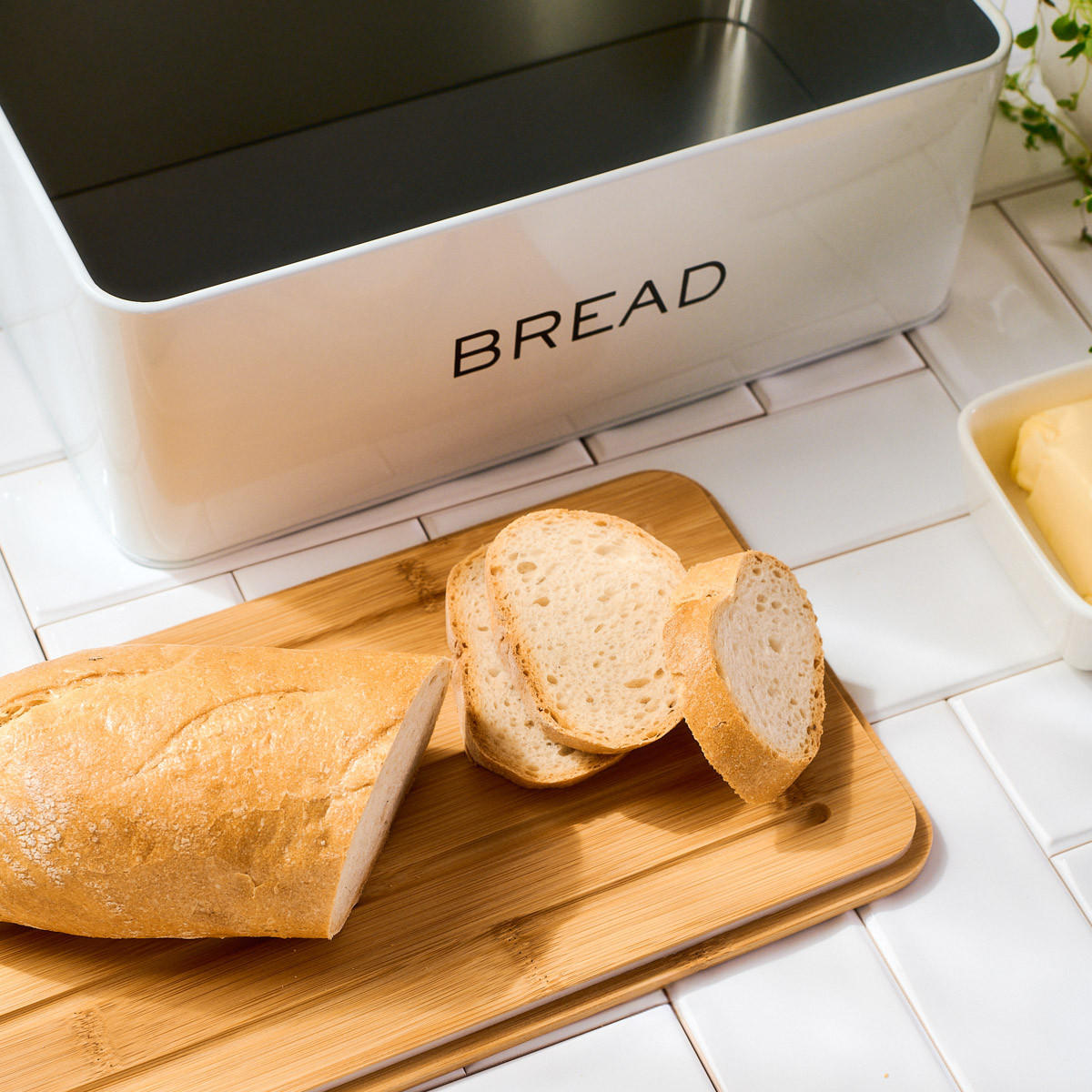 BROTKASTEN Kine cremefarben 33/18 cm - Beige, Metall (18/13/33cm) - Homla