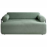 2-SITZER-SOFA Stoff Hellgrün Elva - Hellgrün, Textil (170/74/100cm) - Beliani