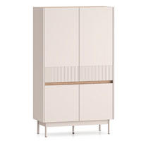 HIGHBOARD Dunea Cashmere / Eiche Cremona Torro 92 / 40 / 156cm - Multicolor/Creme, Holz/Holzwerkstoff (92/156/40cm) - Feldmann-Wohnen