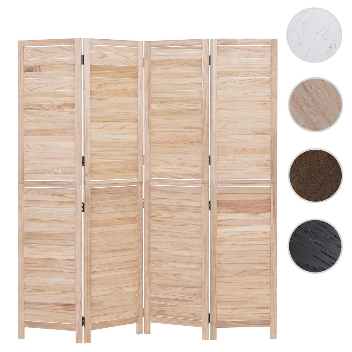 PARAVENT C30B Beige - Beige, Holz (161/180/2cm) - MCW
