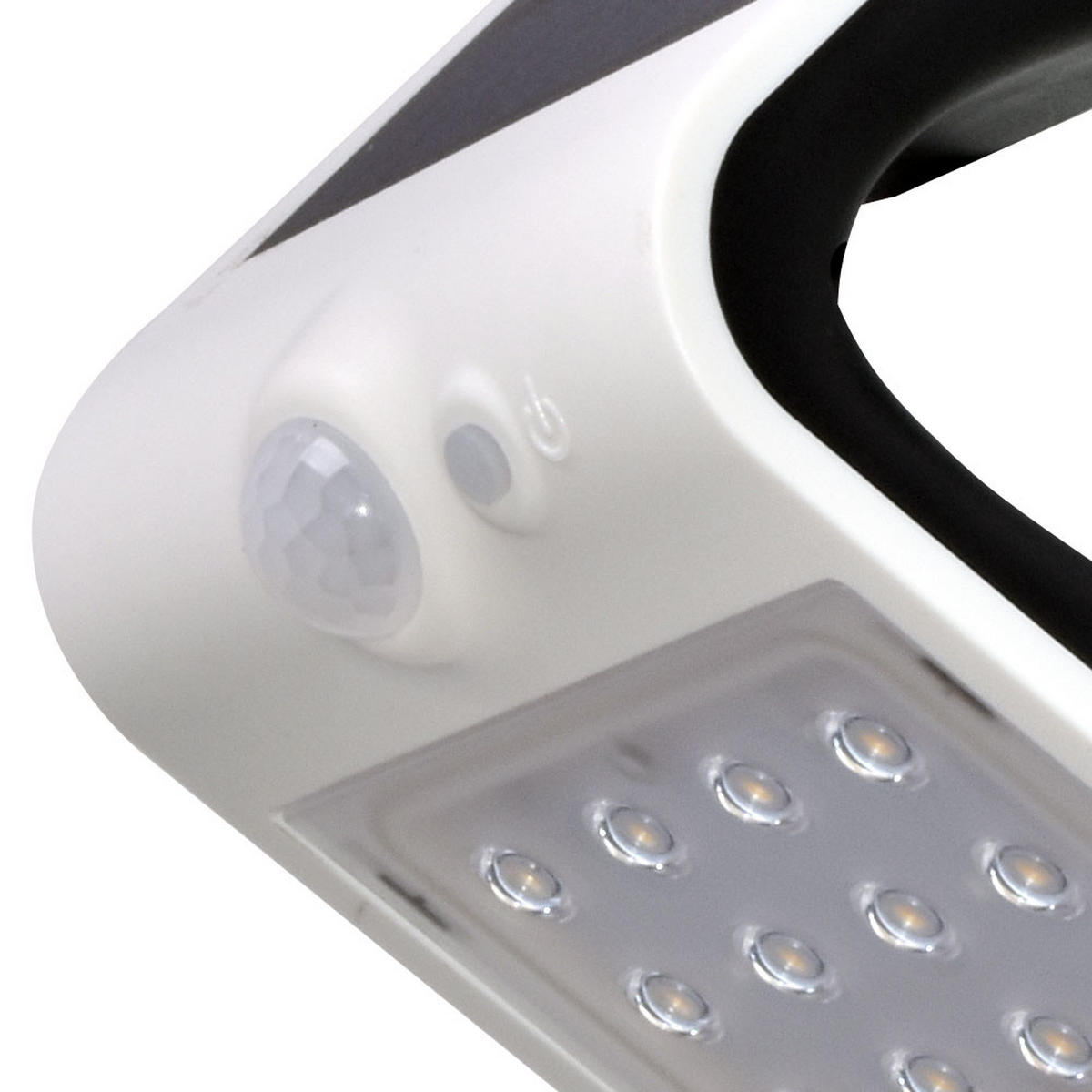 LED WANDLEUCHTE Weiß mit Bewegungsmelder - Weiß, Kunststoff (14.5/9.6/7.9cm)