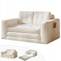 SOFA 2-Sitzer, 143 CM, mit 2 Kissen und Armlehnen,für Wohnzimmer, Schlafzimmer,aus Cord,Beige - Beige, Textil (92/42/143cm)