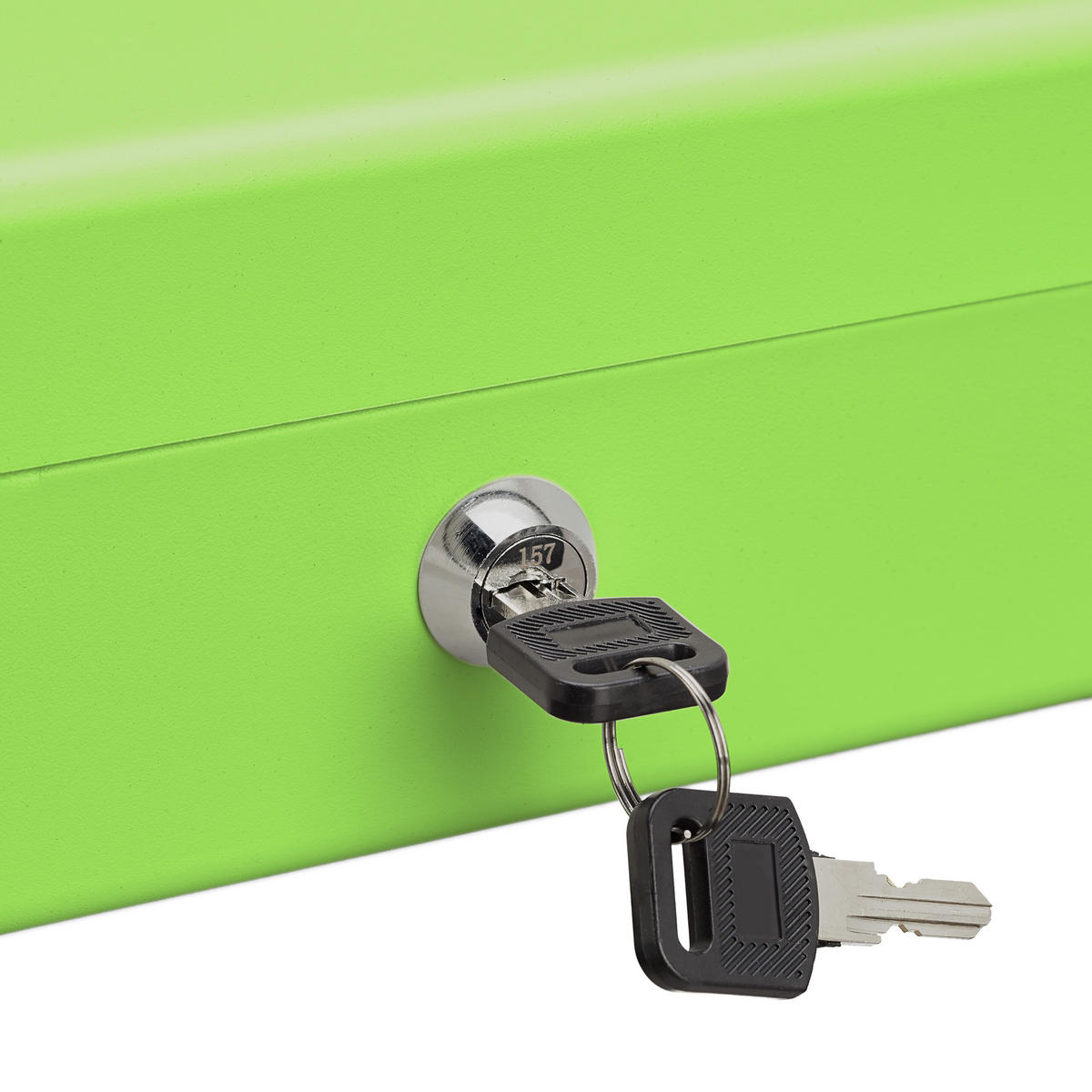 POKLADNIČKA na mince Euro - zelená, kov/plast (30.5/8.5/24.5cm) - Relaxdays