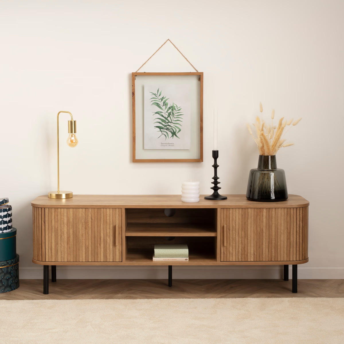 FERNSEHSCHRANK Colva 140/40/46 cm - Braun, Holzwerkstoff (40/46/140cm) - Atmosphera Createur d´interieur