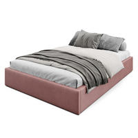 POLSTERBETT 140x200cm Bett mit Stauraum Lattenrost Altrosa - Altrosa, Holz/Holzwerkstoff (140/200cm) - Muralo