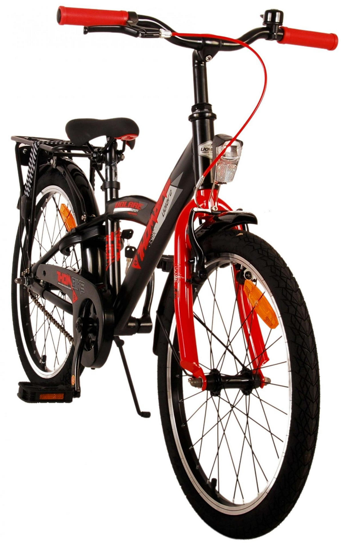 KINDERFAHRRAD Thornbike - Jungen - 20 Zoll - Rücktritt + Handbremsen - Schwarz/Rot - Rot, Metall (60cm) - TPFSports