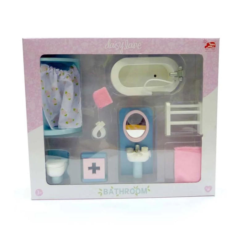 PUPPENZUBEHÖR Badezimmer Set, Daisy Lane - Weiß, Holz (8/33/39cm) - Le Toy Van