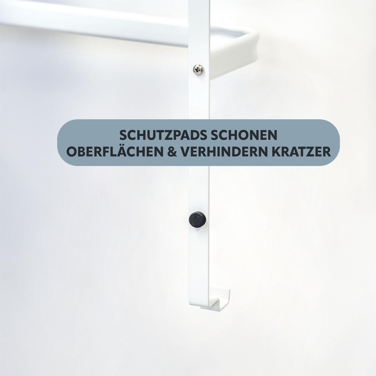 TÜR-HÄNGEREGAL, weiß, Metall - Weiß, Metall (65/86/17cm) - bremermann