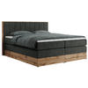 BOXSPRINGBETT BELLISSIMO KING 160/200 Dunkelgrau Struktur - H3 - Dunkelgrau, Holz/Textil (160/200cm) - MKS