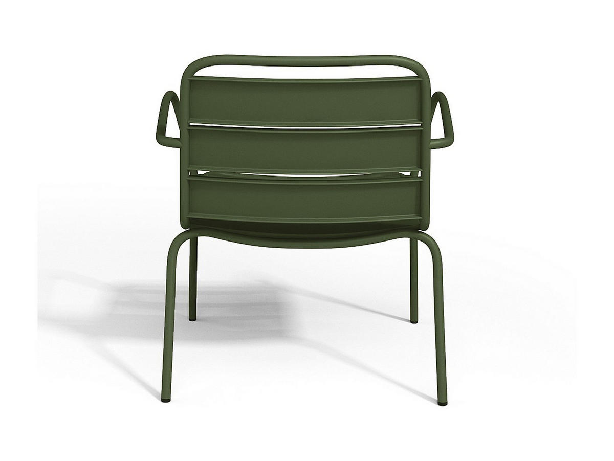 GARTENSESSEL - 1 Person - metall - khaki Mirmande - Schlammfarben, Metall (60/71.5/67.5cm) - Vente-Unique