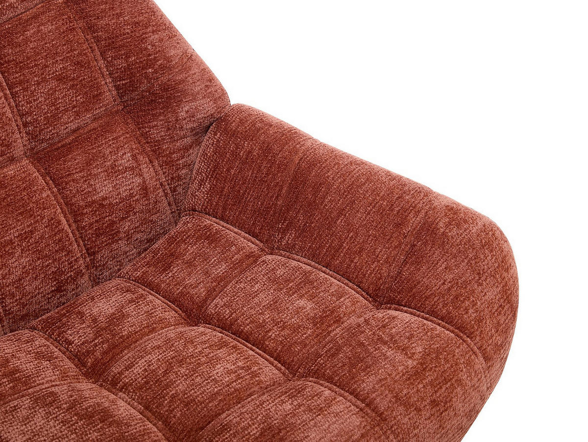 SESSEL mit gerader Rückenlehne - 1 -Sitzer - Polyester - terracotta - LUOSTO - Braun, Textil (87/83/79cm) - Vente-Unique