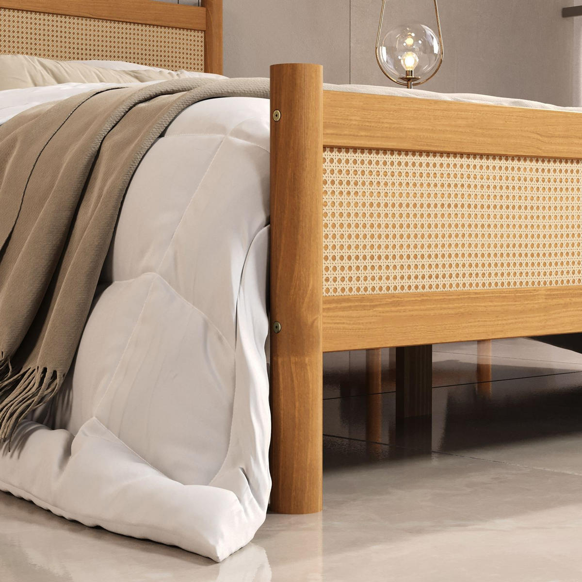 MASSIVHOLZBETT CEFIRA 160x200 cm Eiche - Eichefarben, Holz (160/200cm) - IDIMEX