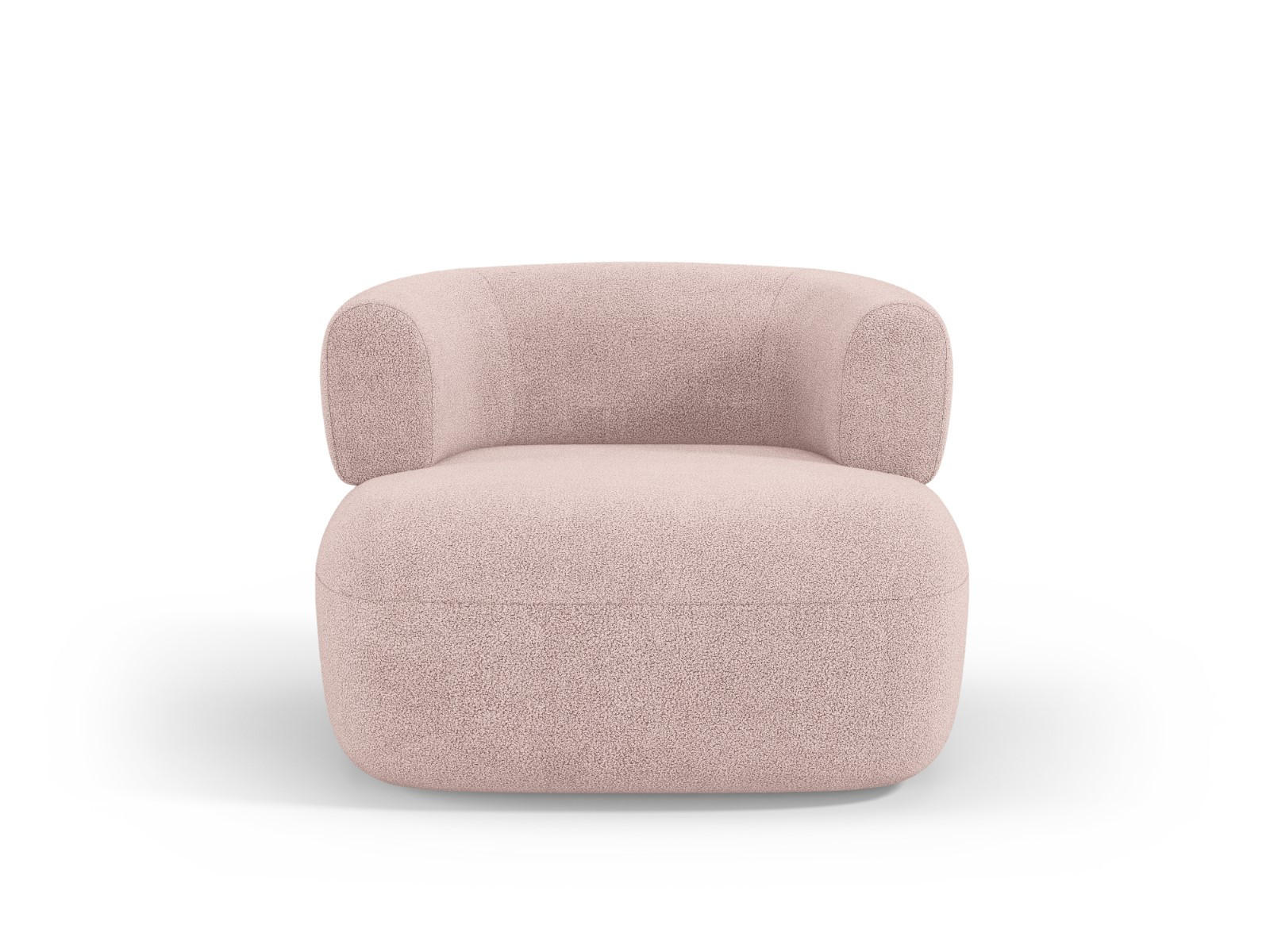 SESSEL Jenny aus Boucle puderrosa - Pink, Textil (88/73/90cm) - Micadoni