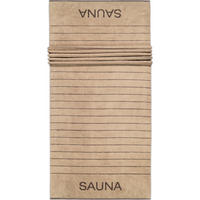 SAUNATÜCHER BALANCE DOUBLEFACE 6237 SAND - 39 - Sandfarben, Textil (80/200cm) - Cawoe