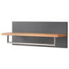 WANDGARDEROBE - Grau, Holzwerkstoff (76/30/25cm) - home24