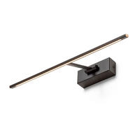 WANDLEUCHTE FRESCO 45 Schwarz 8 W - Schwarz, Metall (185/5/45.5cm) - Rendl