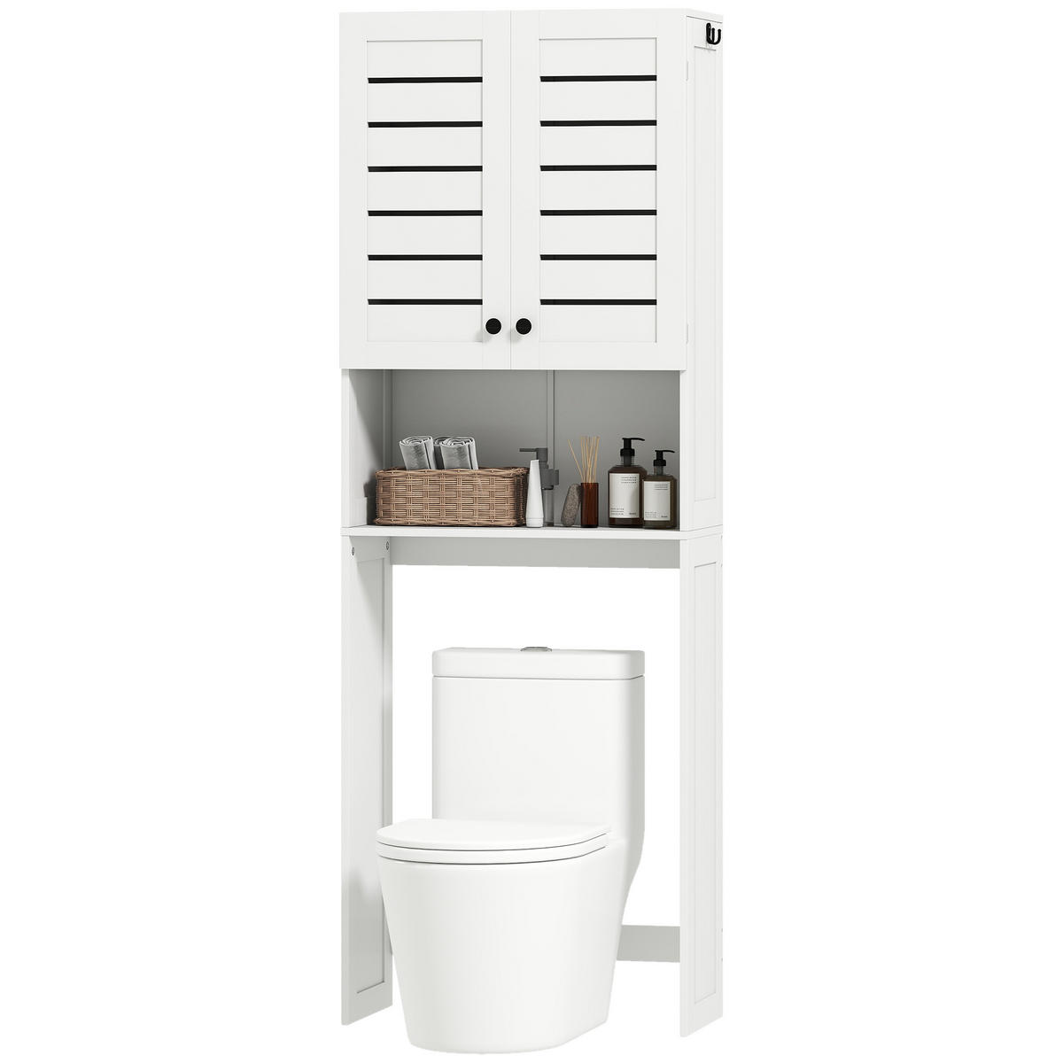 HÄNGESCHRANK Weiß 1 Stück - Weiß, Kunststoff (67/190/31.5cm) - GiPP
