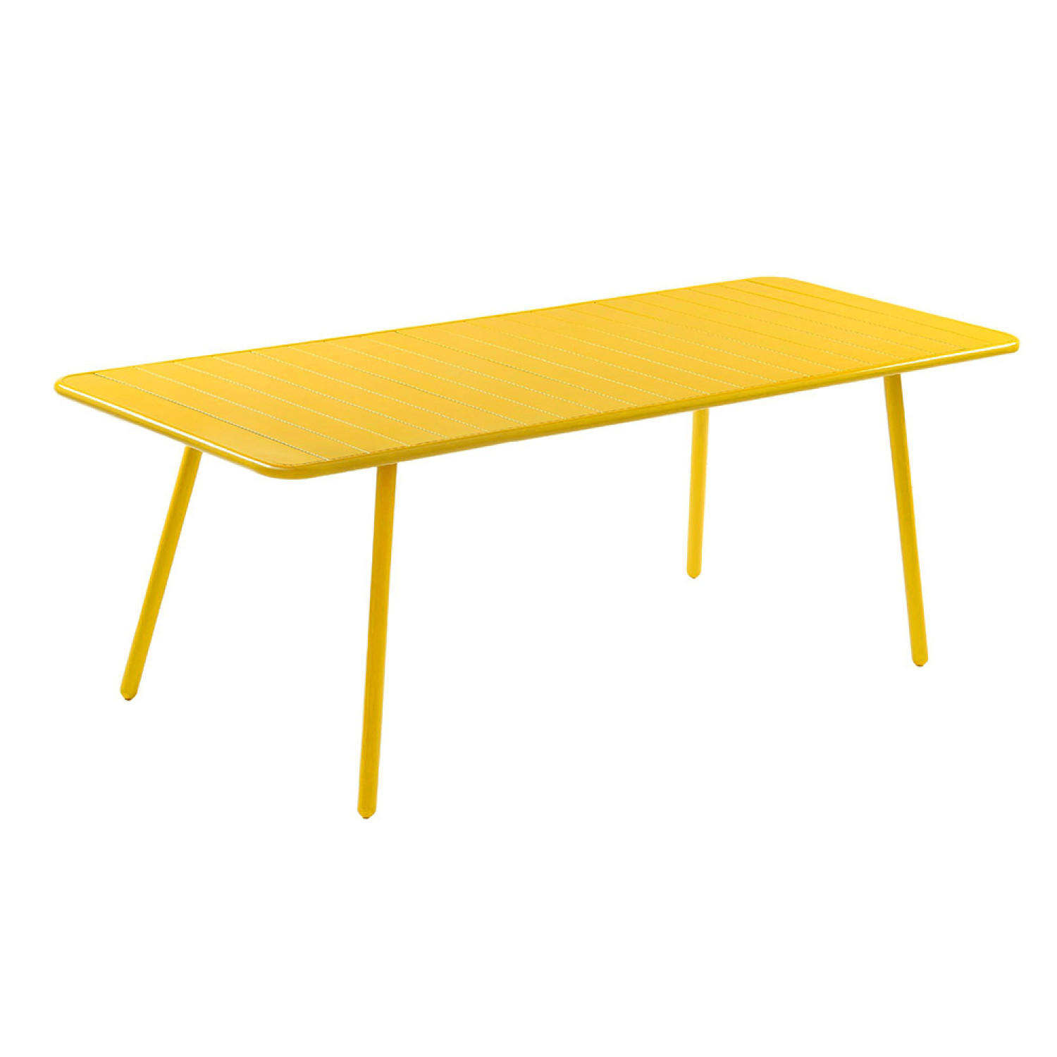 GARTENTISCH Bergame Gelb 8-sitzig - Gelb, Metall (200/80/72cm) - Concept Usine