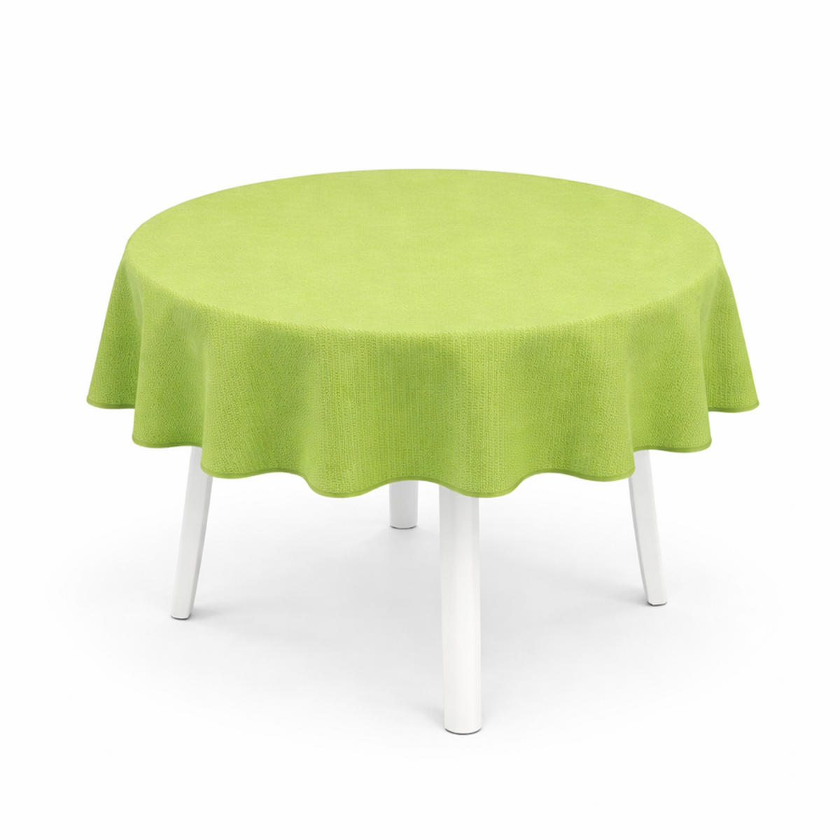 TISCHDECKE Garten Weichschaum Ø160cm - Hellgrün - Hellgrün, Kunststoff (160/160cm) - Bestlivings