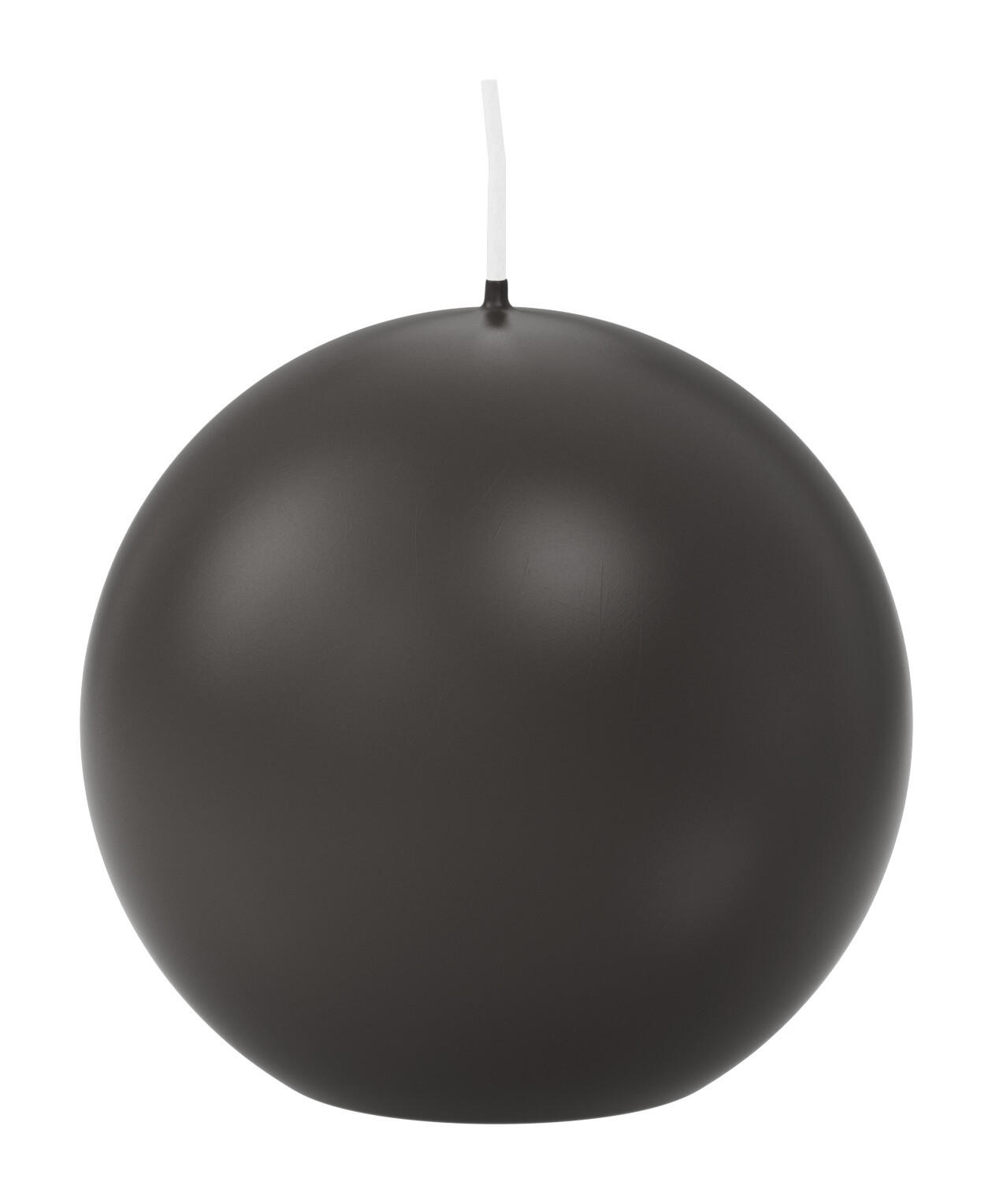 KUGELKERZEN Grau Ø 70 mm, 12 Stück - Grau, Paraffin (7/7/7cm) - Wiedemann Kerzen