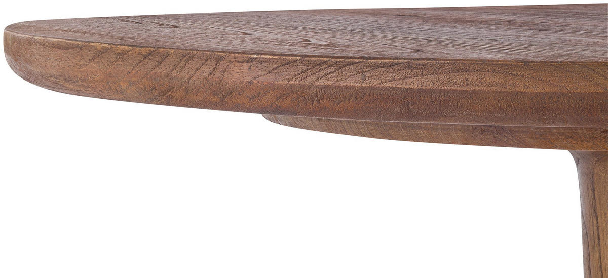 BEISTELLTISCH Merle rund 50x50x66cm Holz Braun Kleiner - Braun, Holz (50/50/66cm) - DELUKE
