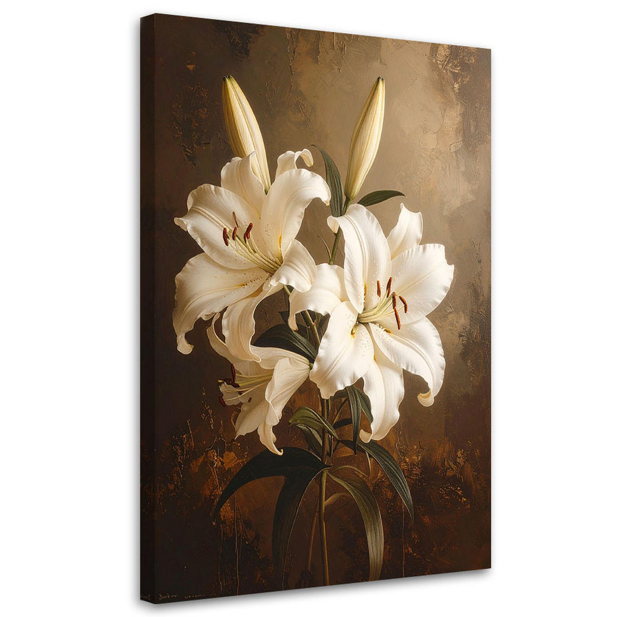 LEINWANDBILD Blumen 20x30cm - Braun, Textil (20/30cm) - Feeby