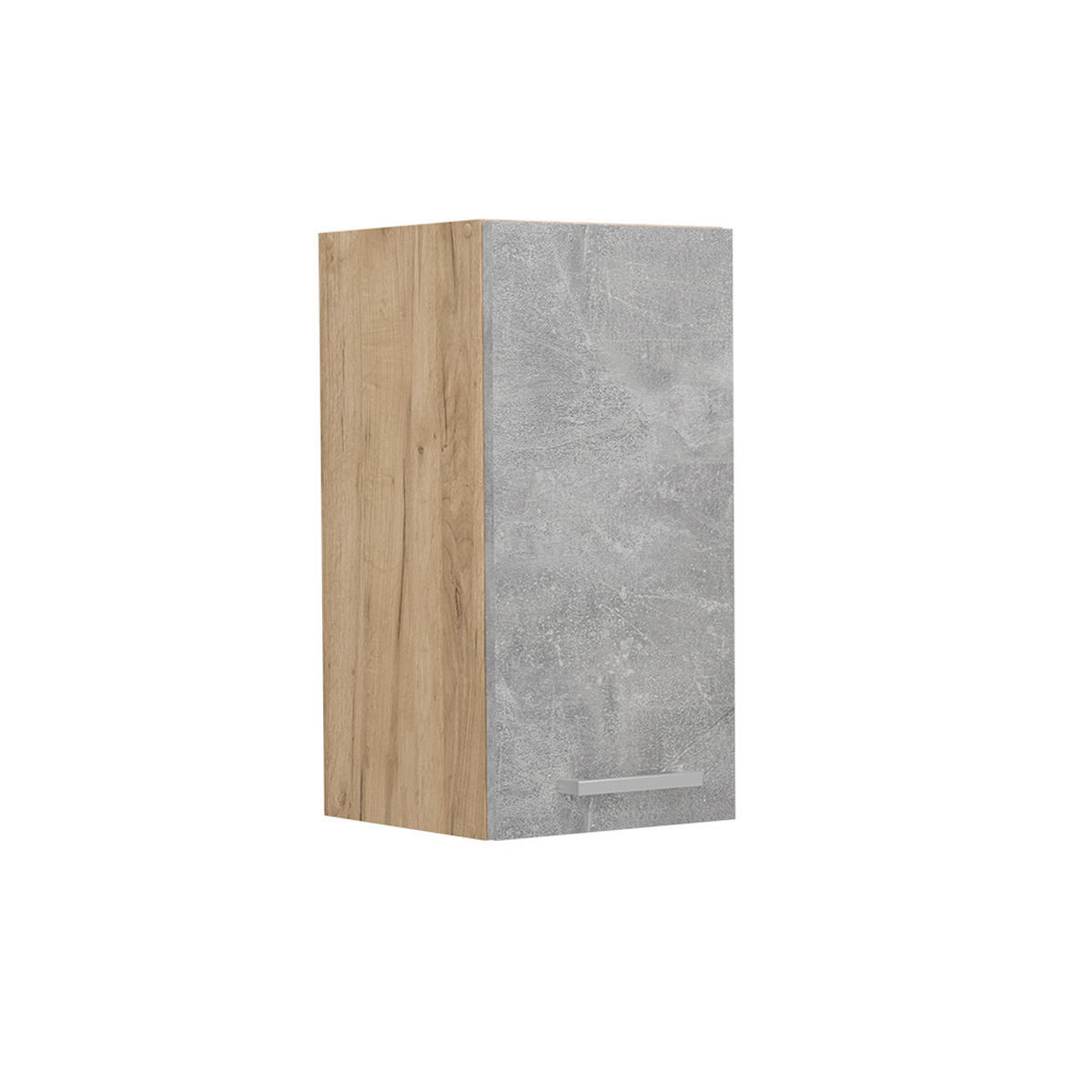 HÄNGESCHRANK R-Line Beton 30 cm - Honigeiche/Schieferfarben, Holzwerkstoff (30/60/31cm) - Vicco