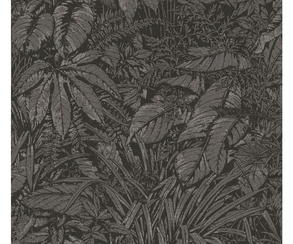 VLIESTAPETE Schwarz 53/1005 cm - Schwarz, Textil (53/1cm) - KUNSTLOFT