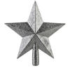 CHRISTBAUMSPITZE Santa Lila Silber 19x19x20 cm Kunststoff - Silberfarben, Kunststoff (20cm) - Mondex
