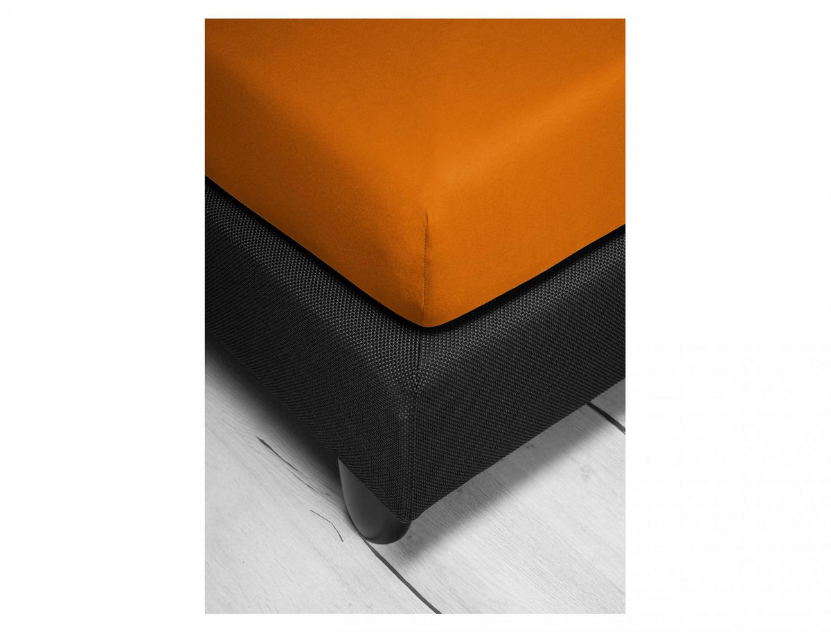 SPANNBETTTUCH MERKUR 0006 - Orange, Textil (100/200cm) - Irisette