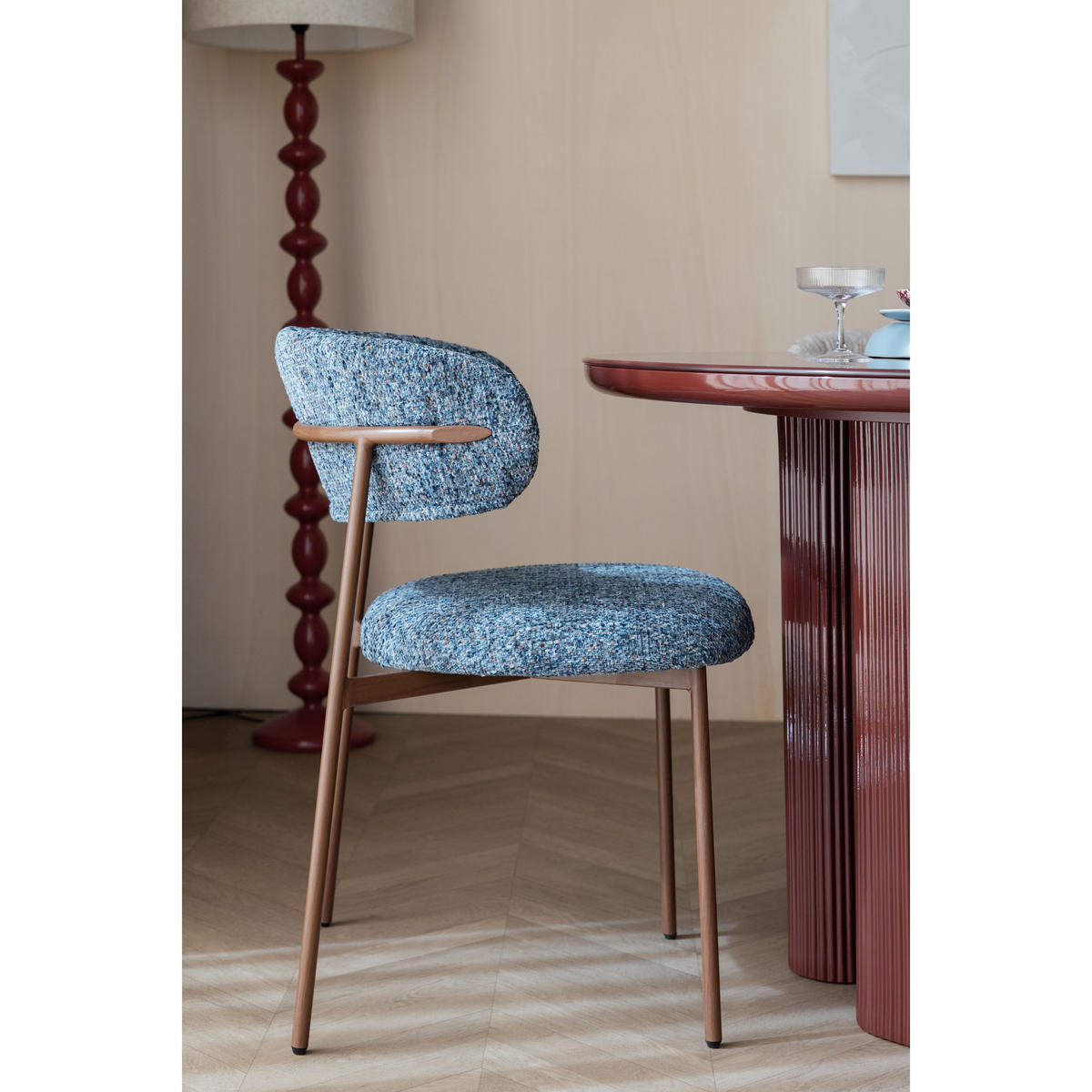 ESSZIMMERSTÜHLE Claes GemÃªleerd Blau - 2 er Set - Blau, Kunststoff (50/79/58cm) - Housecraft Living