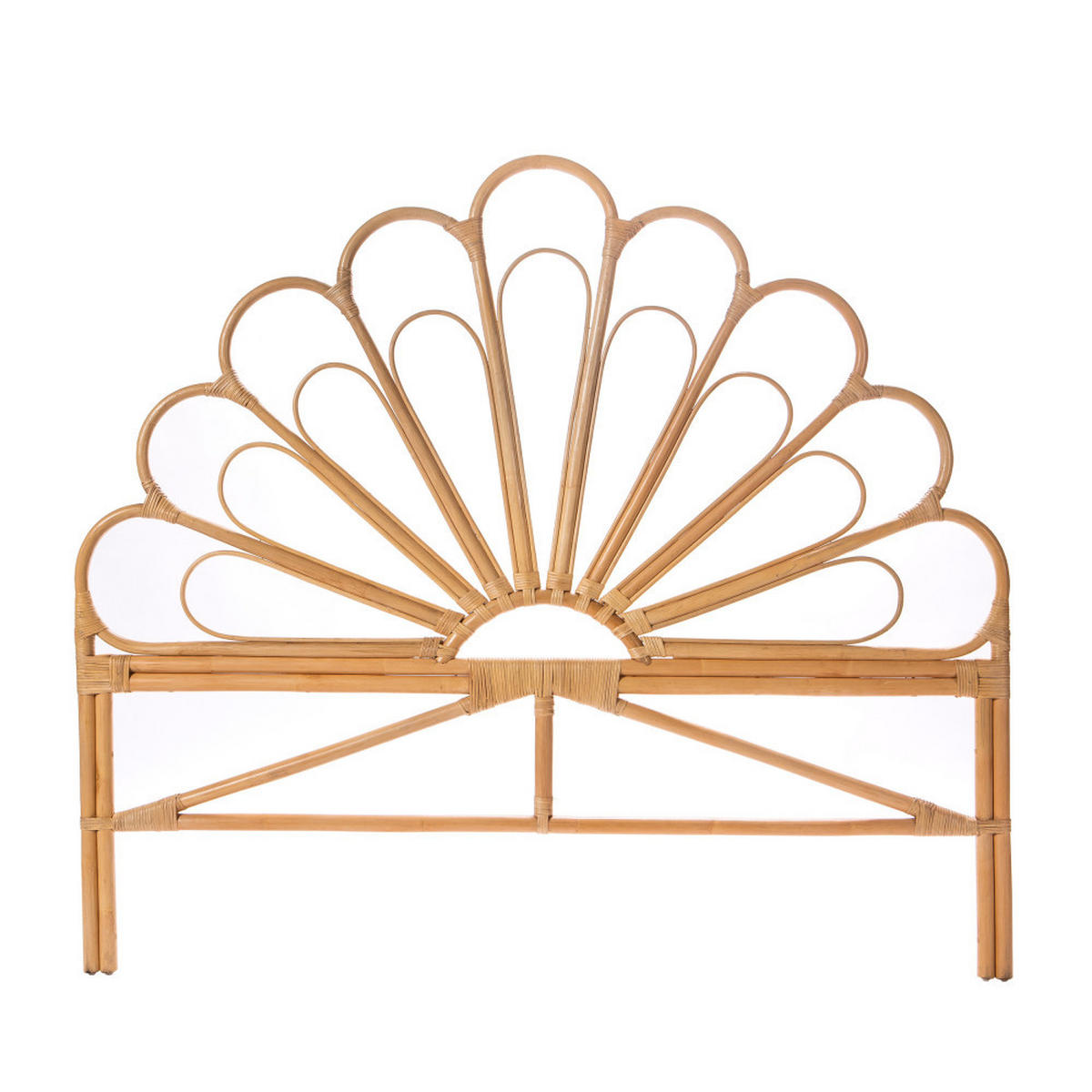 DESIGN-KOPFTEIL aus Rattan, 180 cm - SINGARAJA - Natürlich - Naturfarben, Naturmaterialien (180/148/3cm) - Drawer