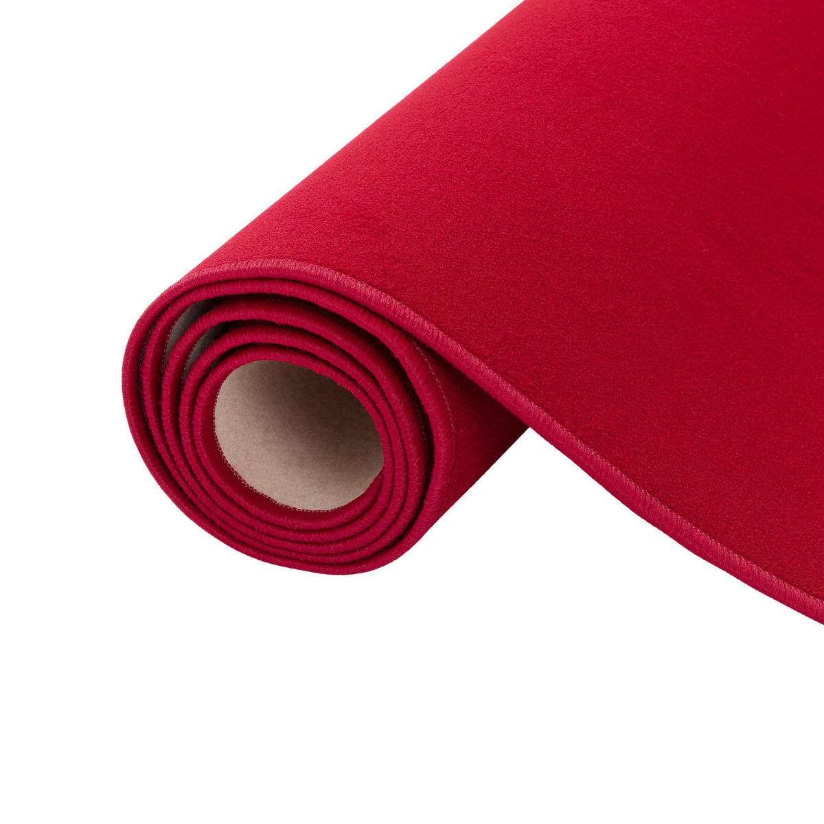 BASIC VELOURS TEPPICH CARLA - Weinrot, Textil (80/160cm) - Snapstyle