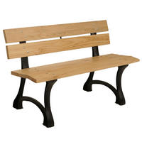 GARTENBANK 78x125x59cm Sitzhöhe 46cm 125cm Hellbraun - Beige, Holz (125/78/59cm) - PROREGAL