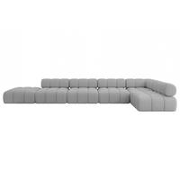 ECKSOFA modulares Sofa Favio-L3 - 475x190x70 cm Hellgrau Bouclé - Hellgrau, Holzwerkstoff/Textil (475/190cm) - ALTDECOR