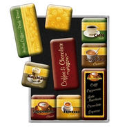 MAGNETSET 9-teilig Coffee & Chocolate - Multicolor, Metall (7/9/2cm) - Nostalgic-Art