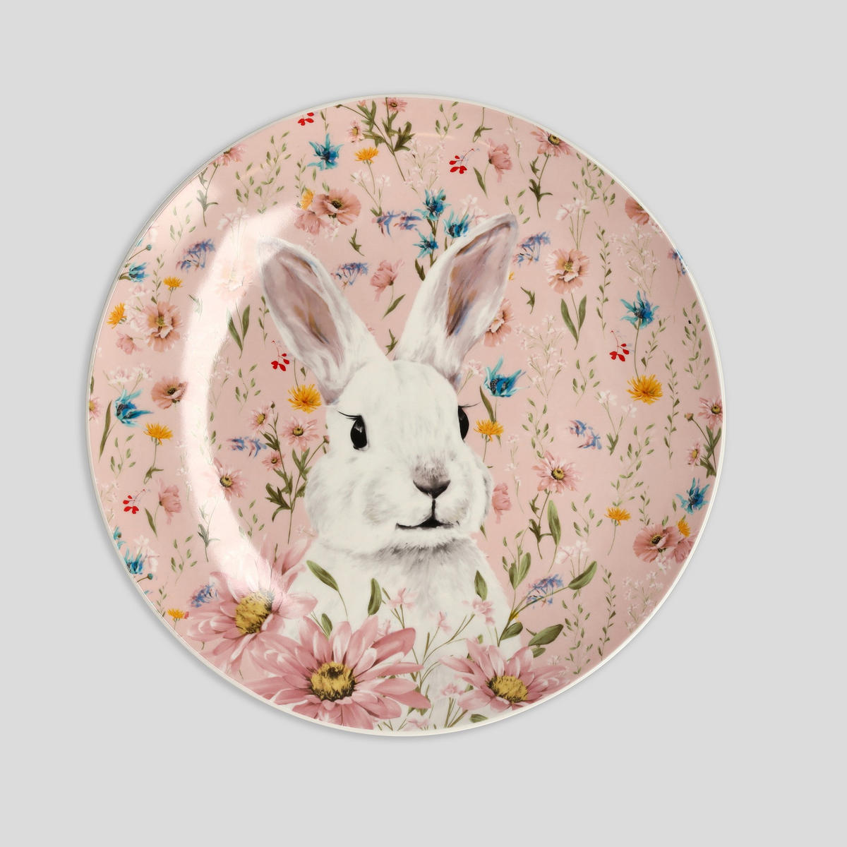 SERVIERTELLER Sirsobunny - Rosa, Keramik (30.6/3.2/30.6cm) - home&you