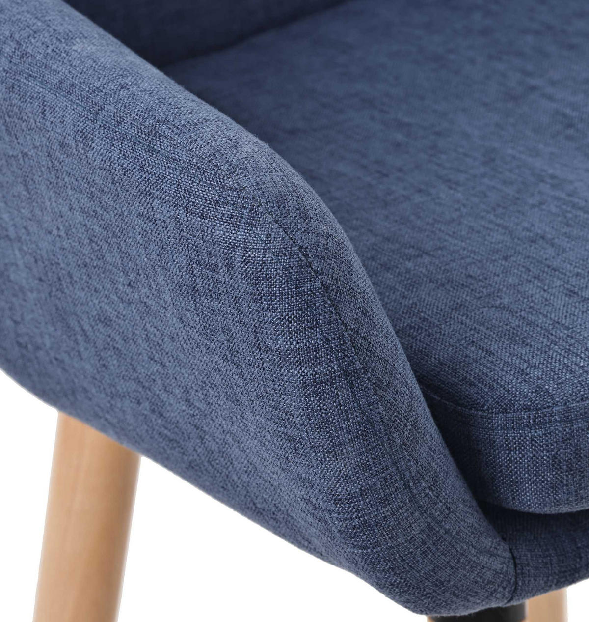 BARHOCKER Mirid Stoff Dunkelblau - Dunkelblau, Textil (51/101/50cm) - DELUKE