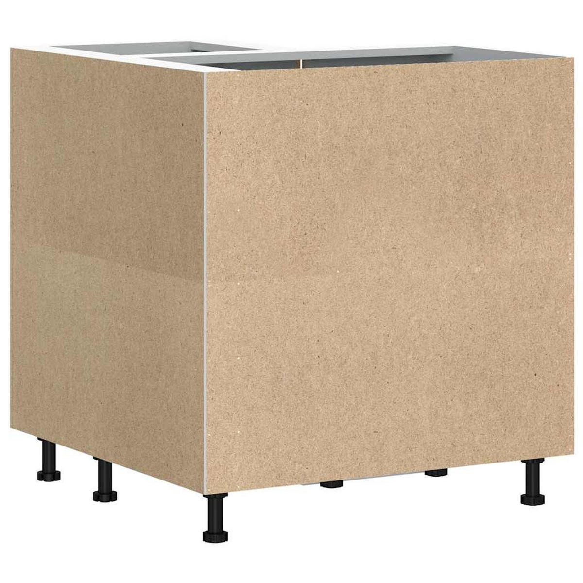 ECKUNTERSCHRANK Lucca mit 2 Türen 75,5/75,5/81,5 cm aus Holzwerkstoff Weiß - Weiß, Holz (75.5/81.5/75.5cm) - vidaXL