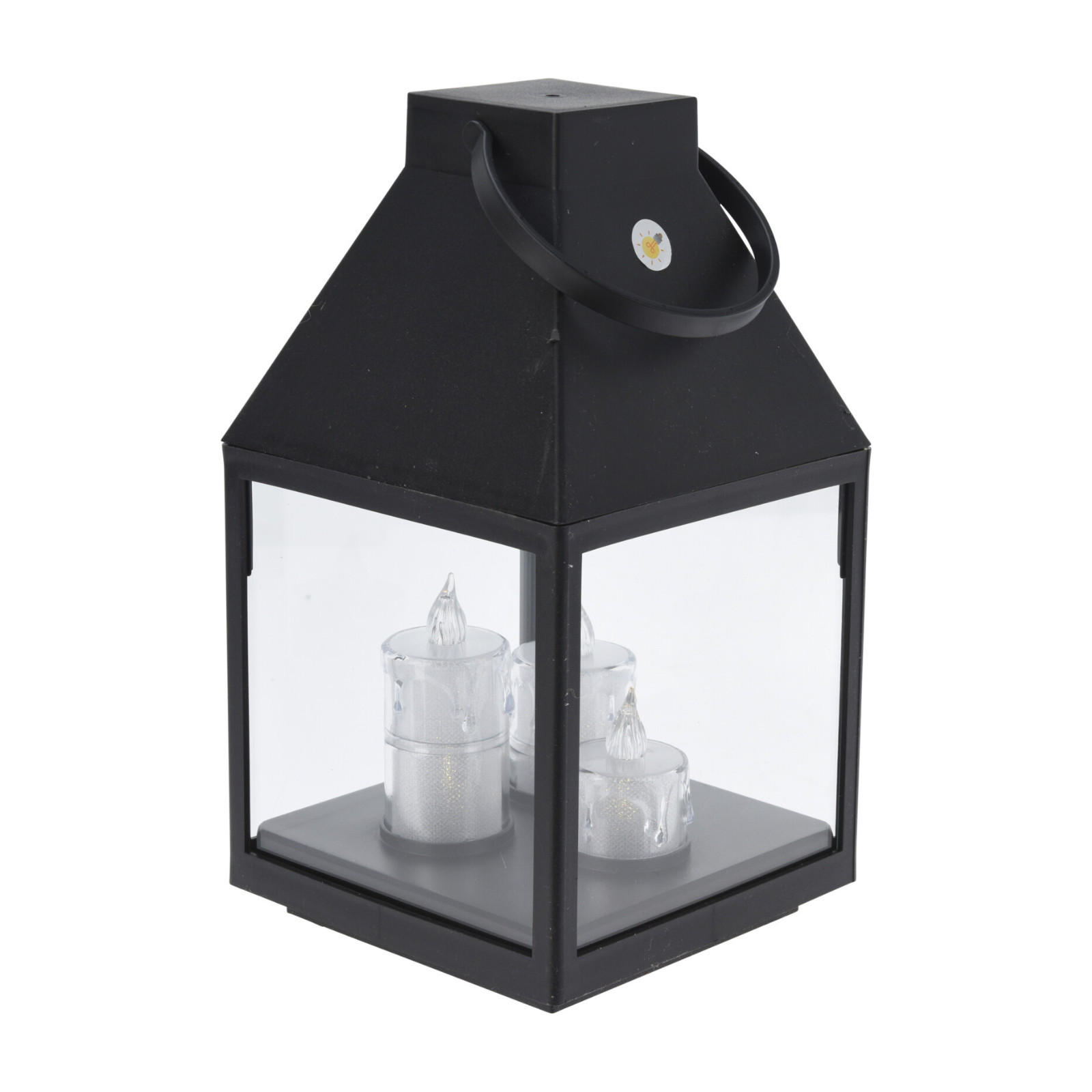 LATERNE LED-Kerzen 25 cm - Schwarz, Kunststoff (13.5/25/13.5cm) - Home Styling Collection