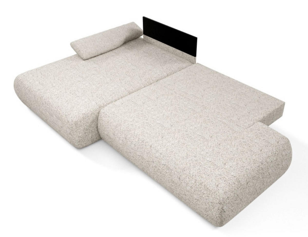 ECKSOFA Beige PENTI Ausziehbar Mit Bettkasten Links - Beige, Textil (286/173.5cm) - Sepro Meble