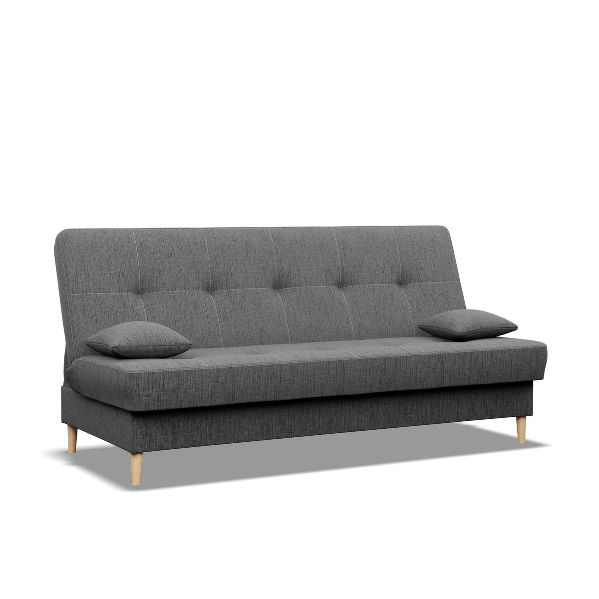 SOFA 3-SITZER MIT SCHLAFFUNKTION AVENTO Dunkelgrau - Dunkelgrau, Textil (93/96/200cm) - Mebligo