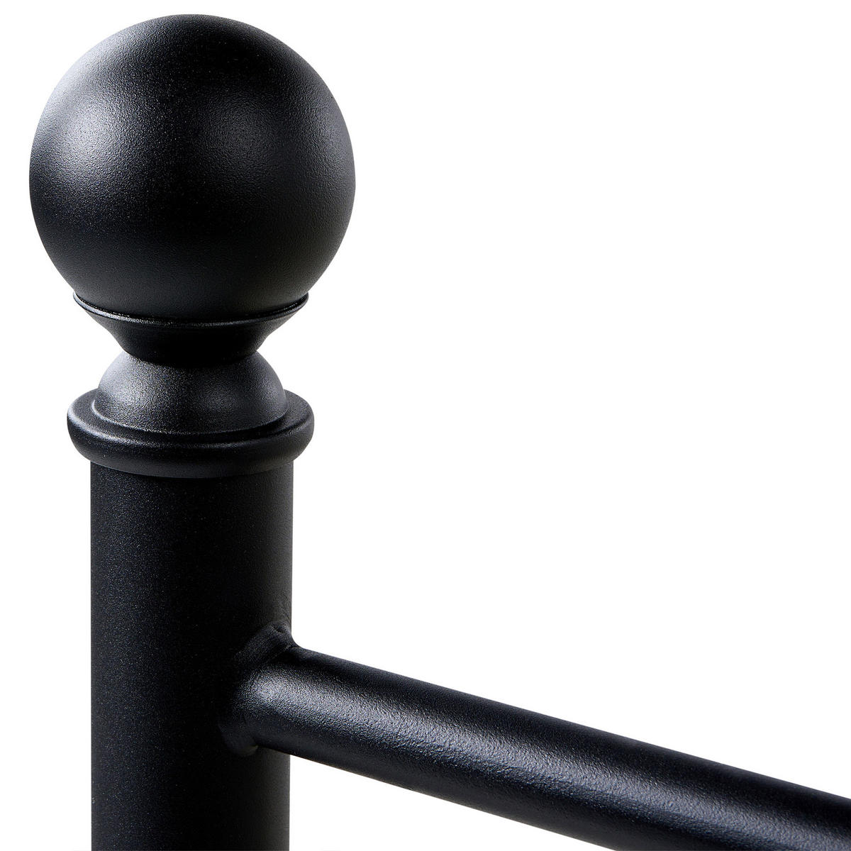 BETT mit Lattenrost 120/200 cm Schwarz Rodez - Schwarz, Metall (120/200cm) - Beliani