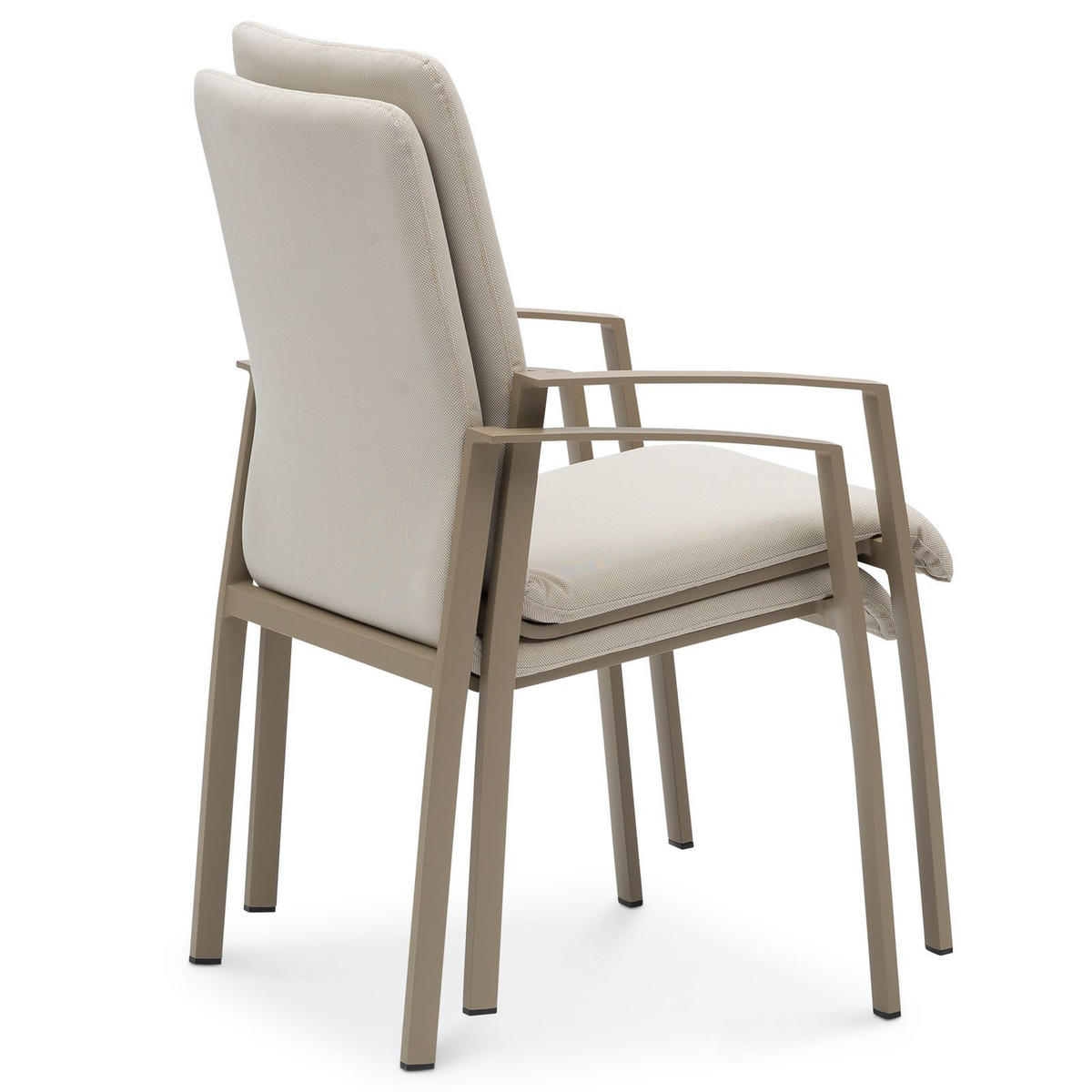GARTENSTUHL VERANO 6ER-SET - Beige, Textil (57/94/63cm) - IDIMEX