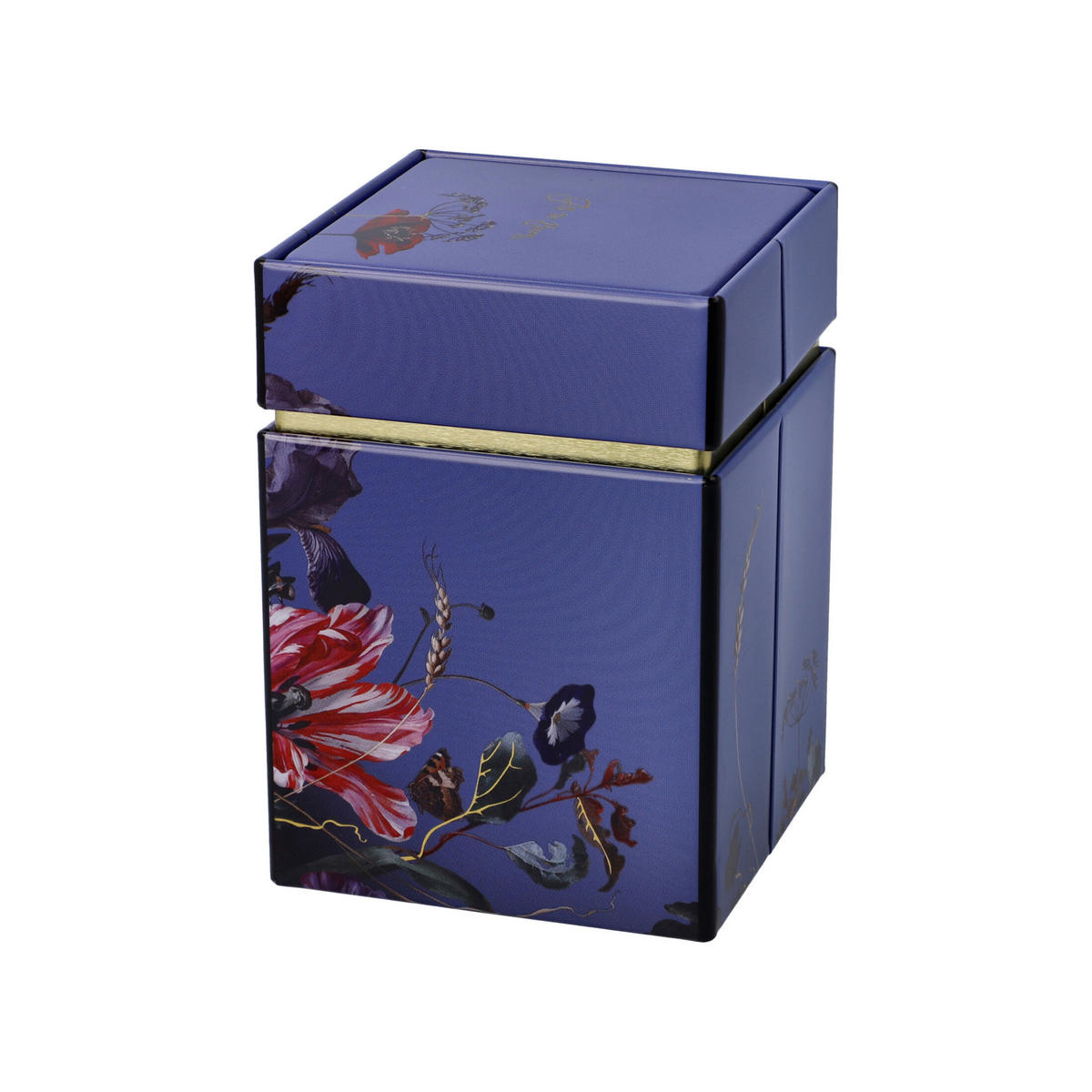 TEEDOSE Sommerblumen - De Heem, Metall, Blau, 11 cm - Blau, Metall (7.5/11/7.5cm) - Goebel